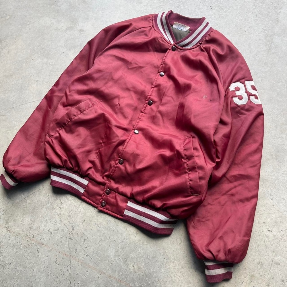Men's Burgundy and Red Jacket